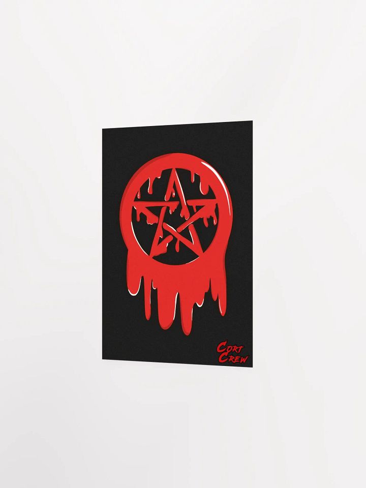 Drippy Pentagram Matte Poster product image (6)