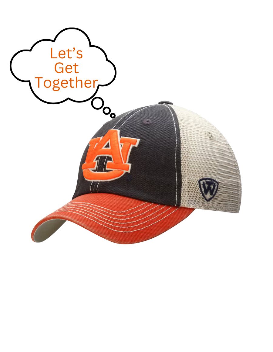 Auburn Tigers Top of the World Trucker Adjustable Hat - Navy Blue product image (1)