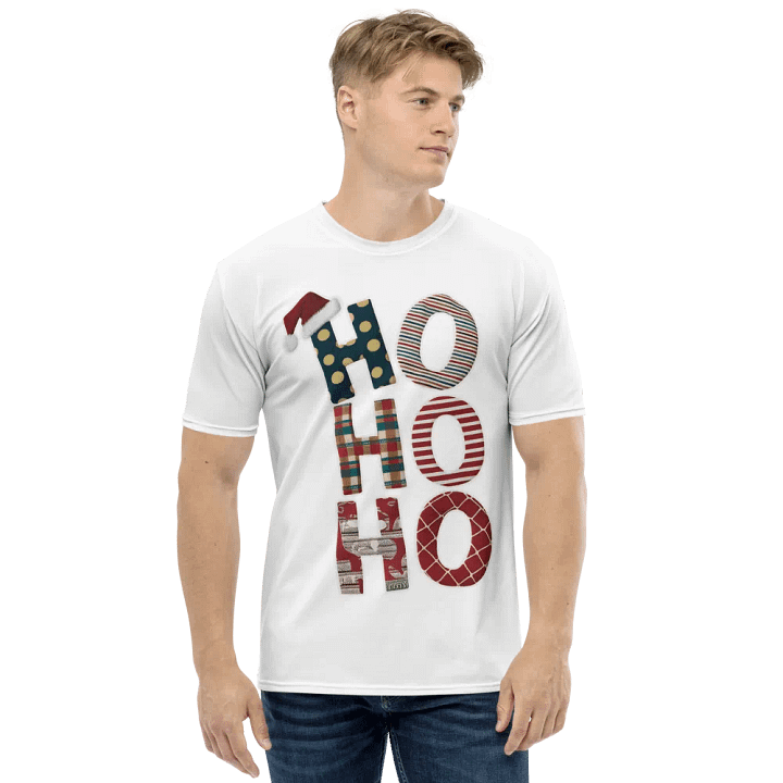 HO HO HO Text T Shirt product image (1)