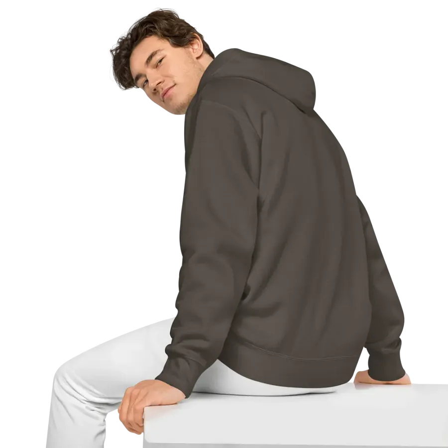 HEADPHONES ON (gold) embroidered pigment hoodie product image (6)