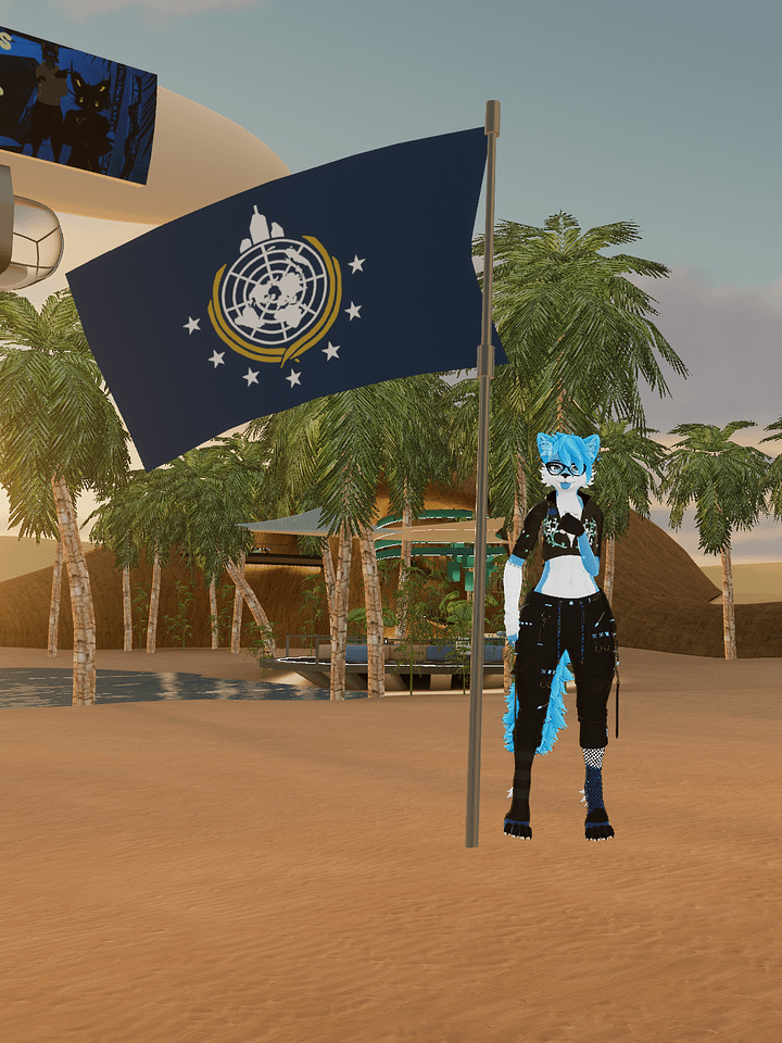 Drapeau [ Asset avatar VRchat ] - V 1.0 product image (2)