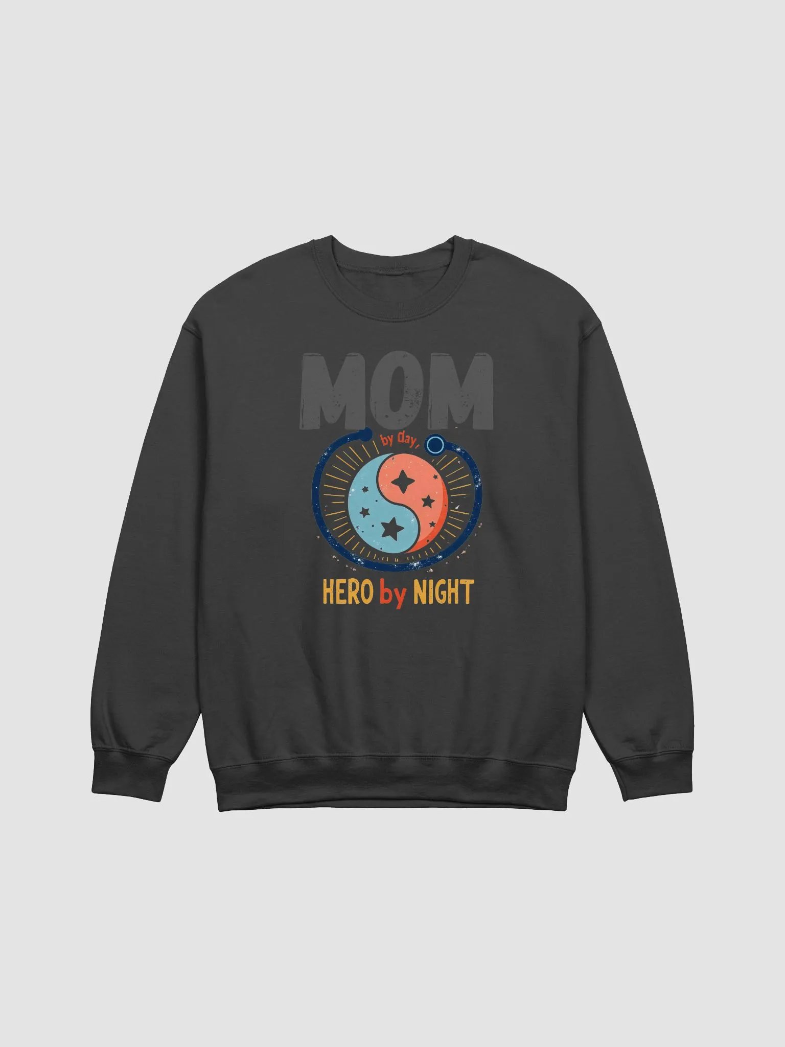 MOM by Day, HERO by NIGHT Crewneck Sweatshirt product image (8)