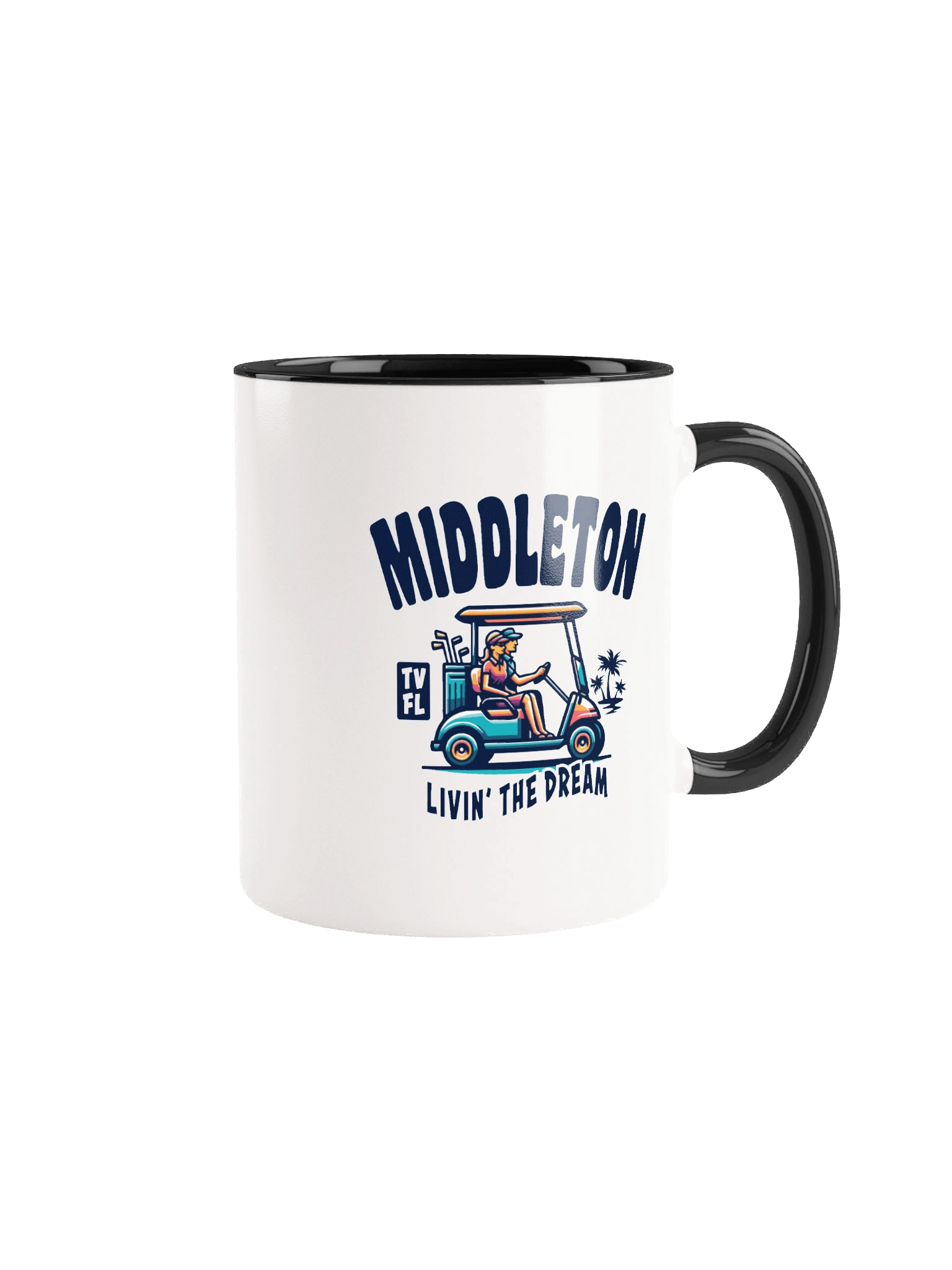 Middleton TV Florida USA Fun Golf Cart Design Coffee Mug product image (1)