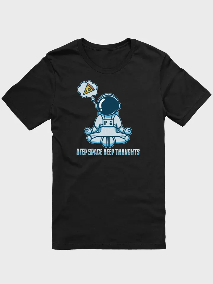 Deep Space, Deep Thoughts – Funny Meditating Astronaut Tee product image (1)