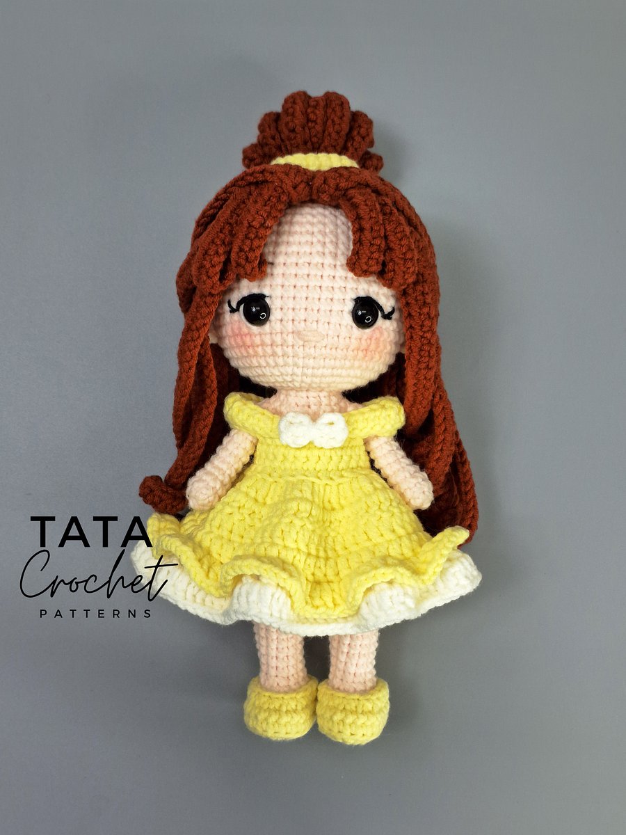PDF -♡- Doll Dress Up & Transformation -♡- Belle Princess Amigurumi Crochet Pattern product image (9)