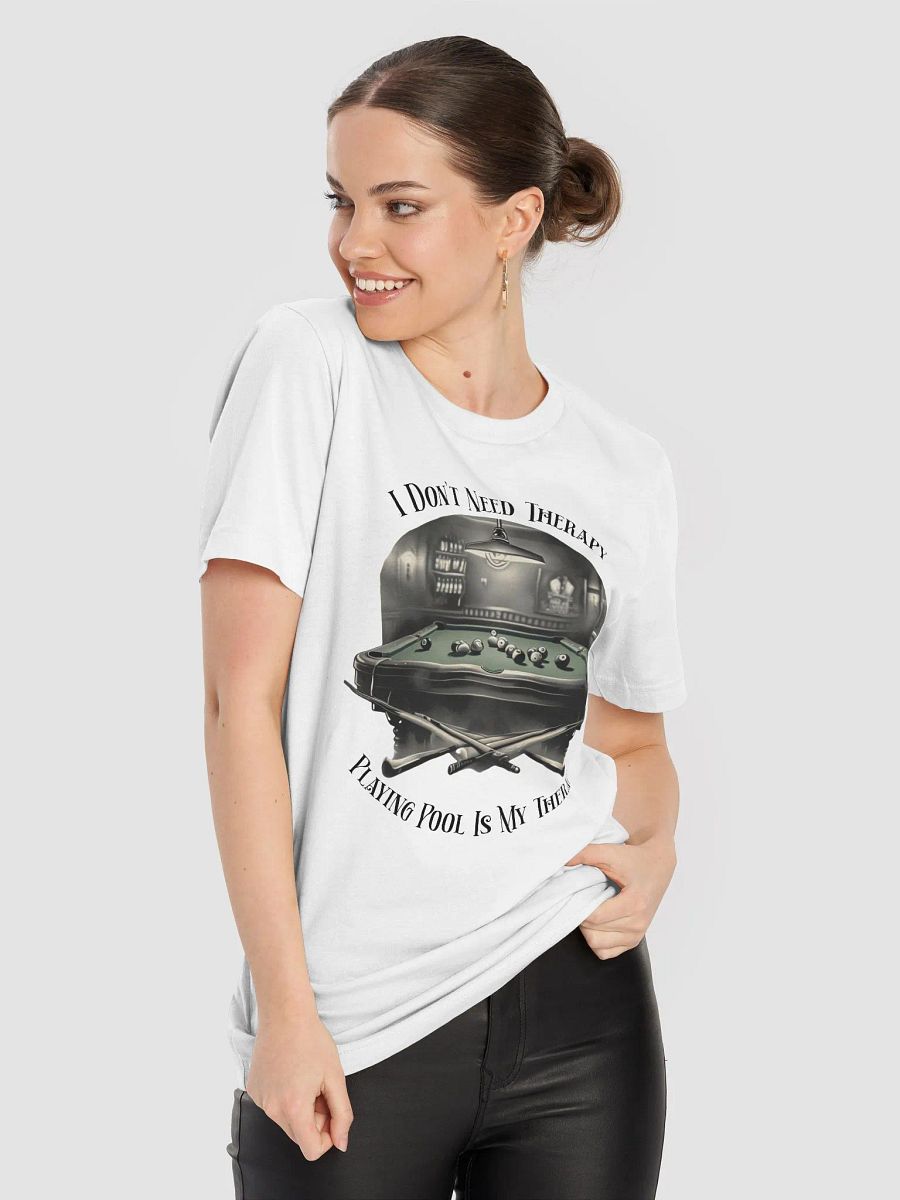 Playing Pool Is My Therapy Graphic Tee product image (109)