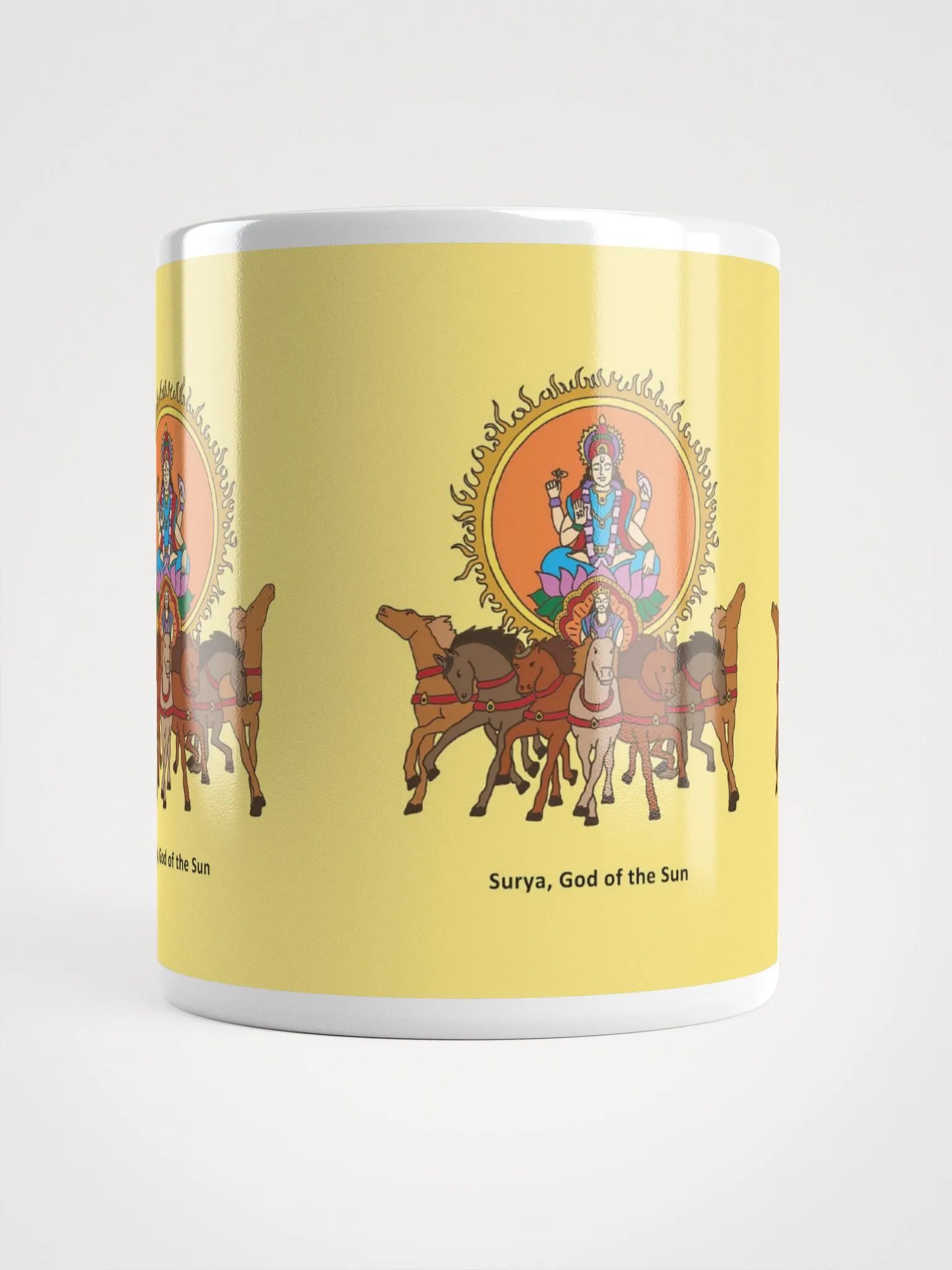 Surya God of the Sun Mug (Yellow) product image (10)