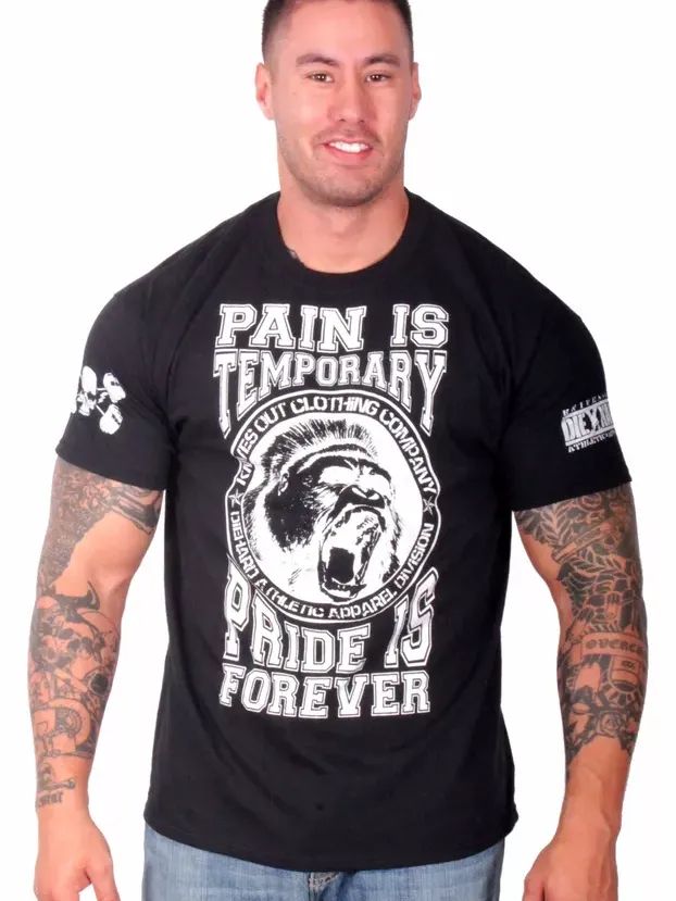 Pain is Temporary T-shirt I Knives Out I Bodybuilding I Crossfit I Fitness product image (1)