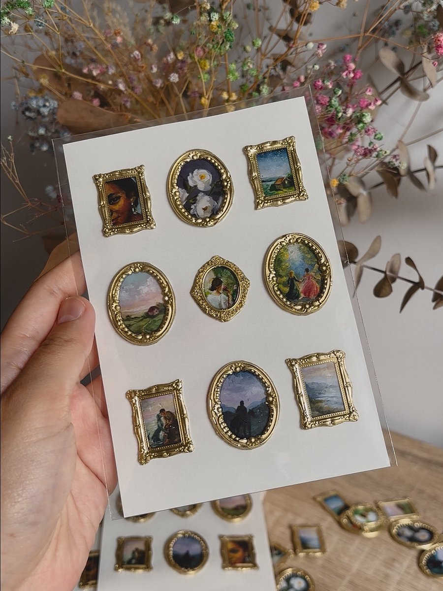 PREORDER July Handmade Sticker Gallery Sheet- Pack of 9 product image (5)