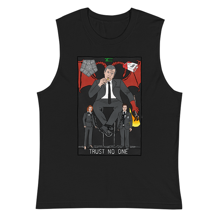 The Cigarette Smoking Man Devil Tarot Card Tank product image (2)