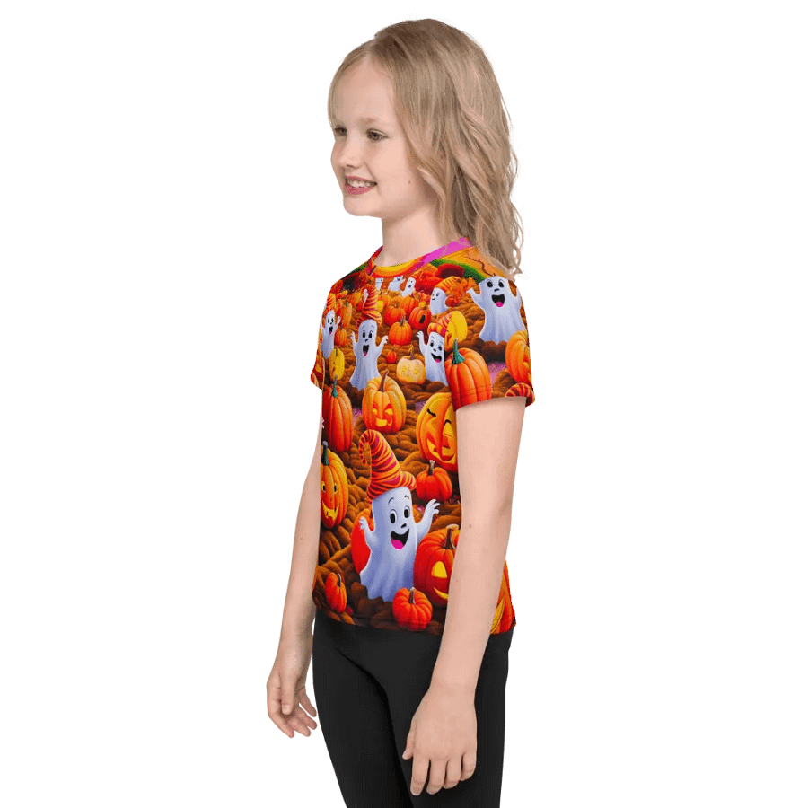 Spooky Pumpkin Patch Kids T Shirt product image (6)