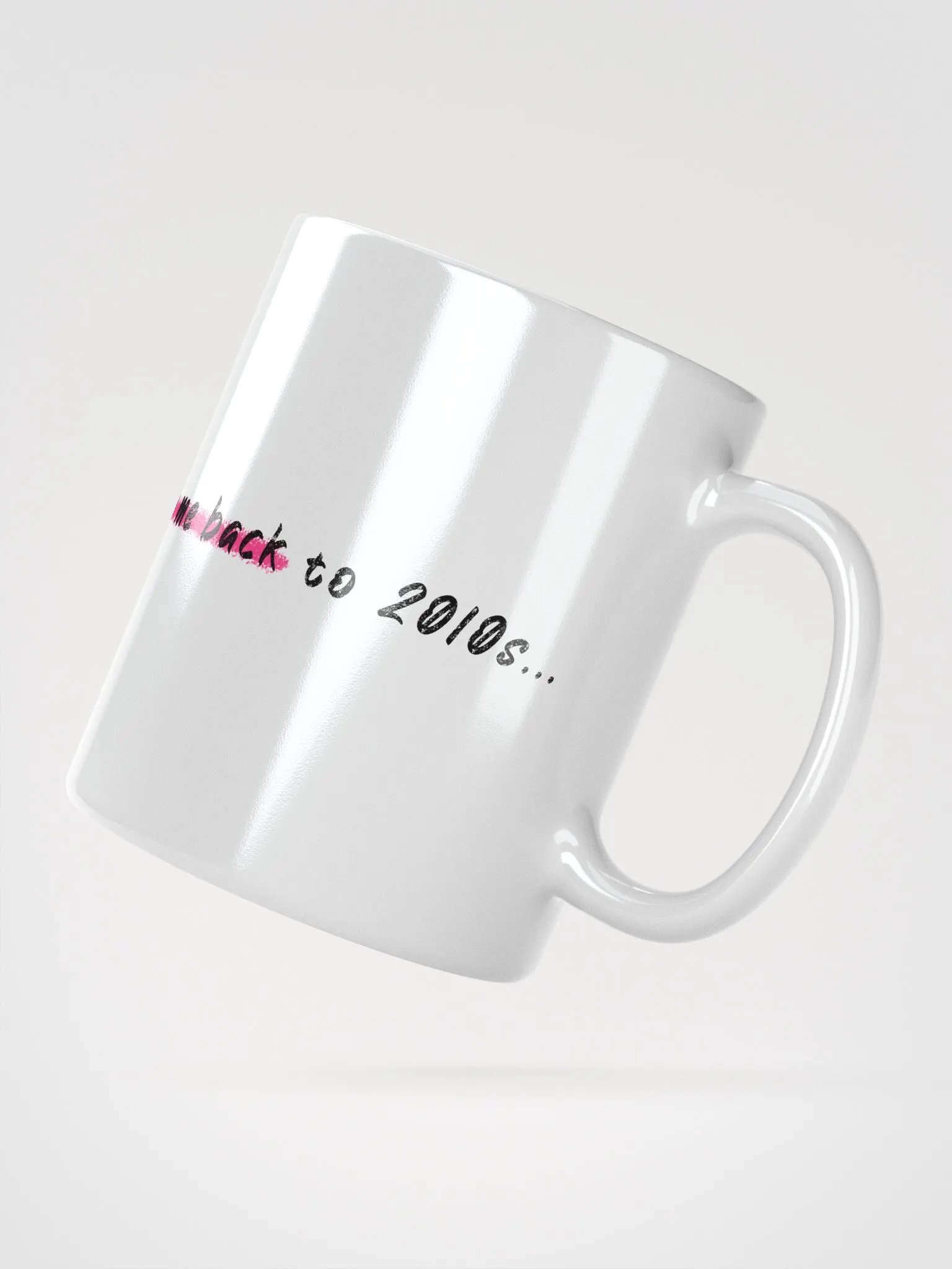Take Me Back to 2010s Roseate White Glossy Mug product image (2)