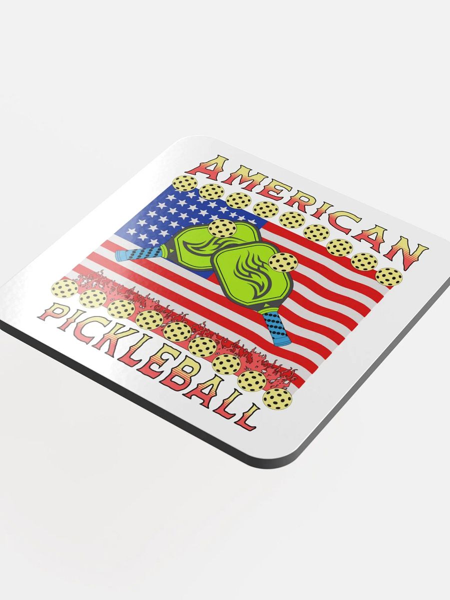 American Pickleball Cork Coaster Set product image (4)