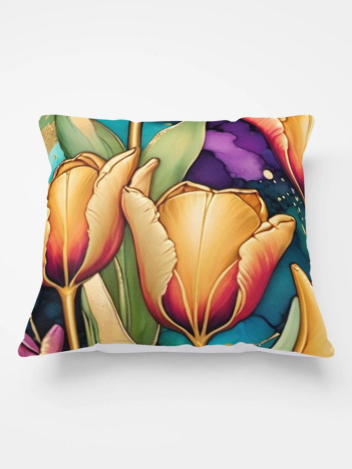 Vibrant Tulip Dreams Pillow product image (1)