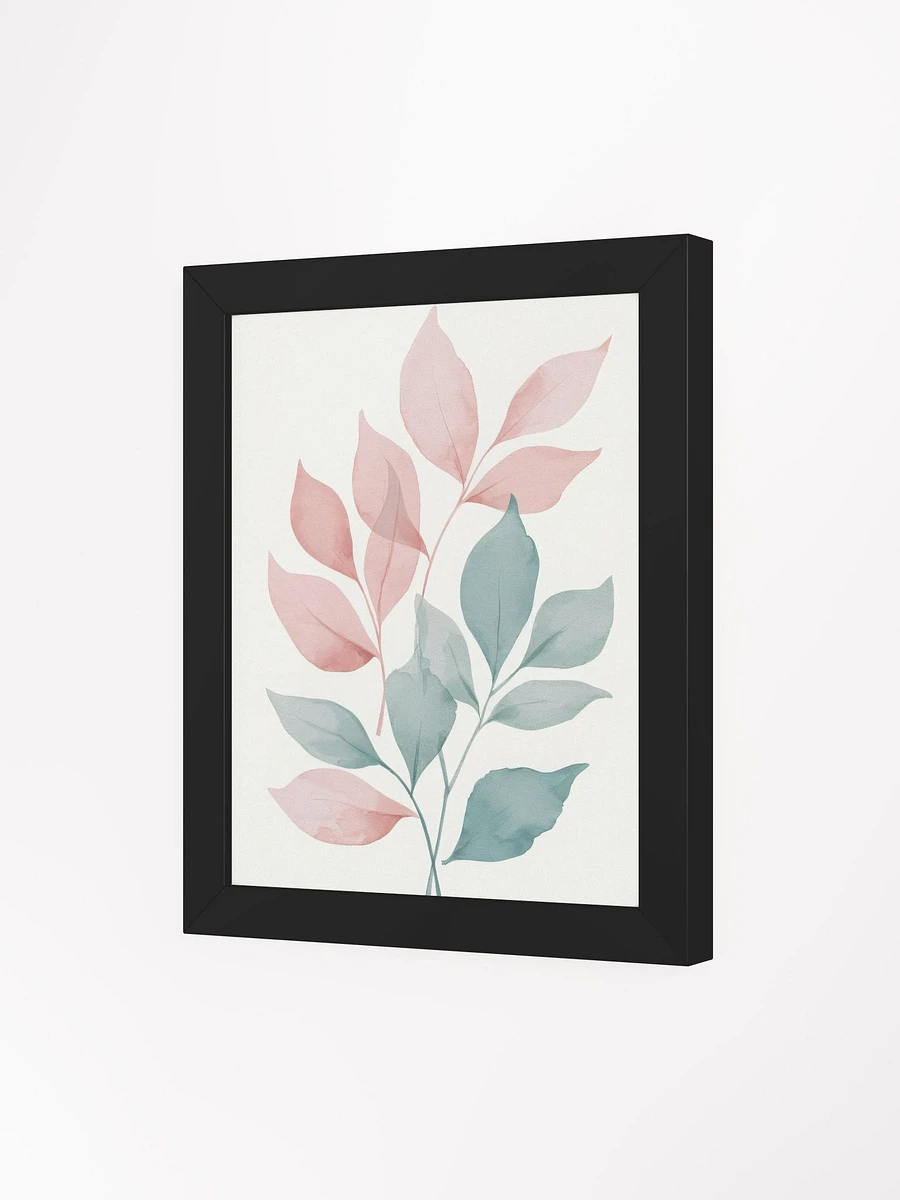 Tranquil Leaves Watercolor - Framed Poster product image (3)