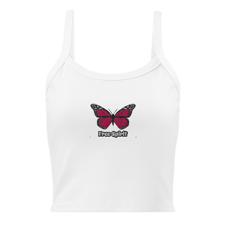Embroidered Free Spirit Pink Butterfly Tank product image (1)