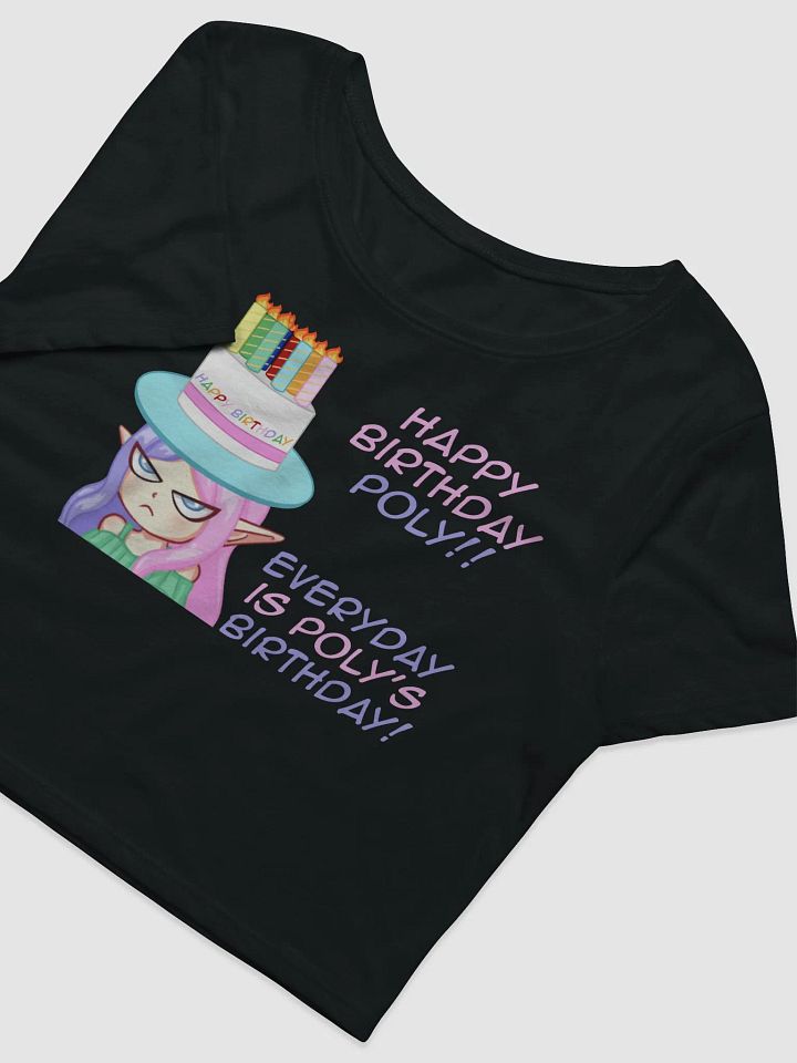 Happy Birthday Poly - Crop T shirt product image (4)