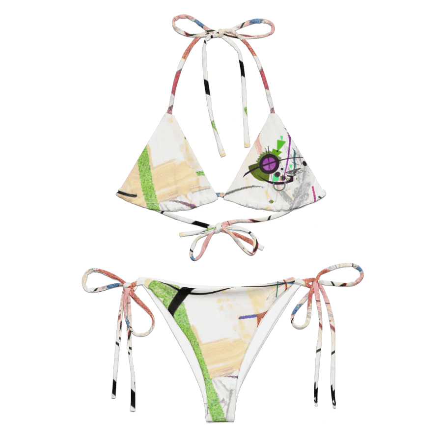 Abstract Lithographic Pattern Design String Bikini - V1 product image (6)