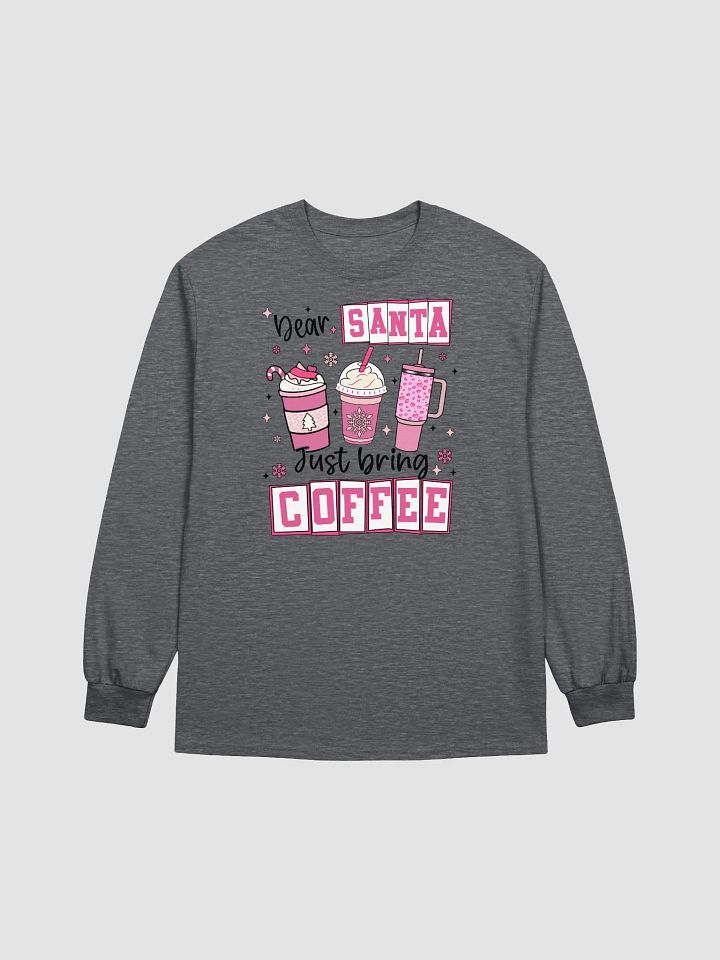 Santa Coffee Festive Long Sleeve Tee product image (5)
