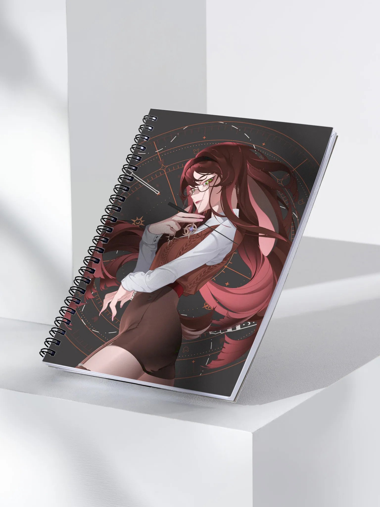 Glaring Teacher Spiral Notebook, Dark Mode Edition product image (3)