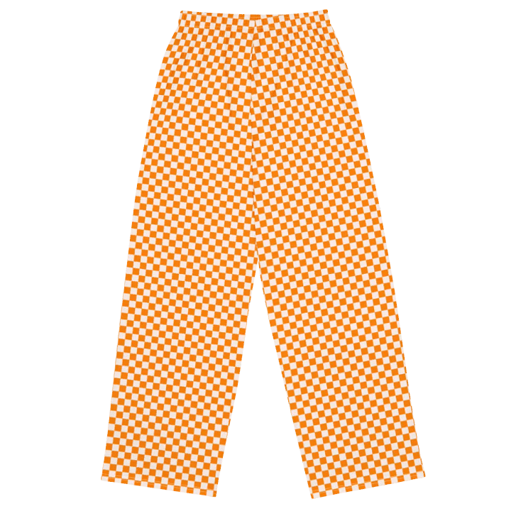 Orange and White Checkered Pants Unisex 2XS - 6XL Sizes product image (1)