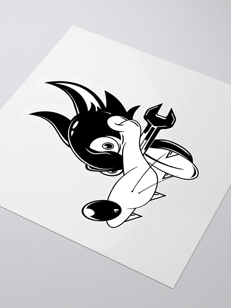 Swirl Toon Figure Black & White Sticker product image (3)