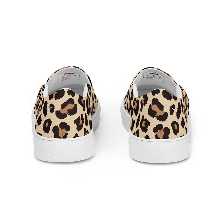 Leopard Print Men's Slip-On Canvas Shoes product image (4)