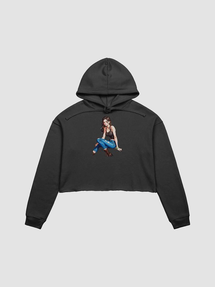 Saintcastle Anime Girl Fleece Crop Hoodie product image (3)