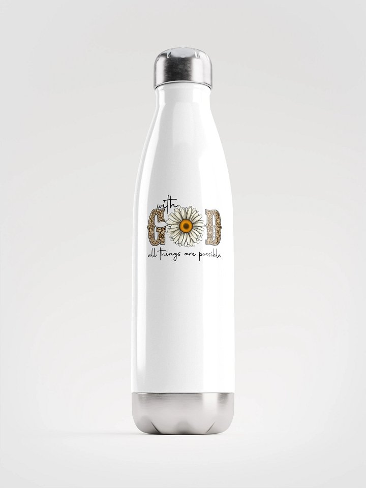 GOD All Things Are Possible Stainless Steel Water Bottle product image (1)