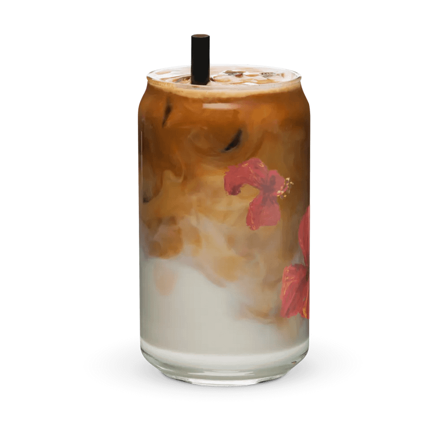 Can Shaped Glass con Flores product image (12)