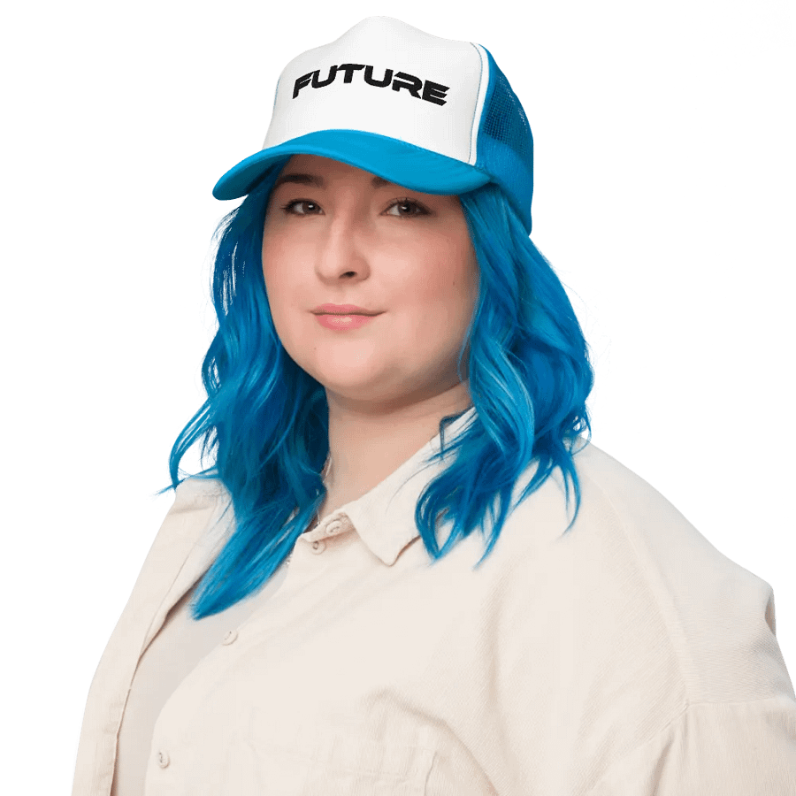 Future Dodgeball Club Foam Trucker Hat (Dark) product image (8)