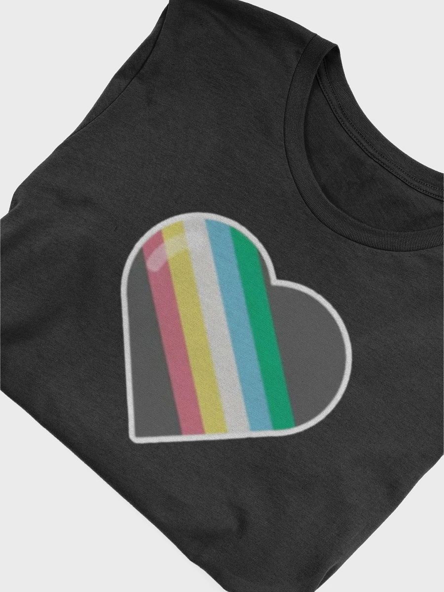 Disability Pride Heart Canvas Shirt product image (5)