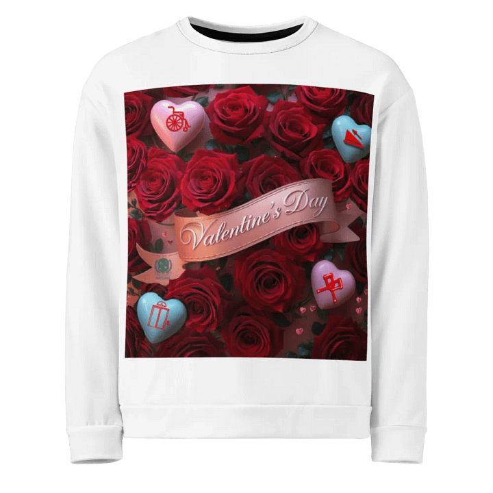 Valentine's Day All Access Love Print Sweatshirt product image (1)