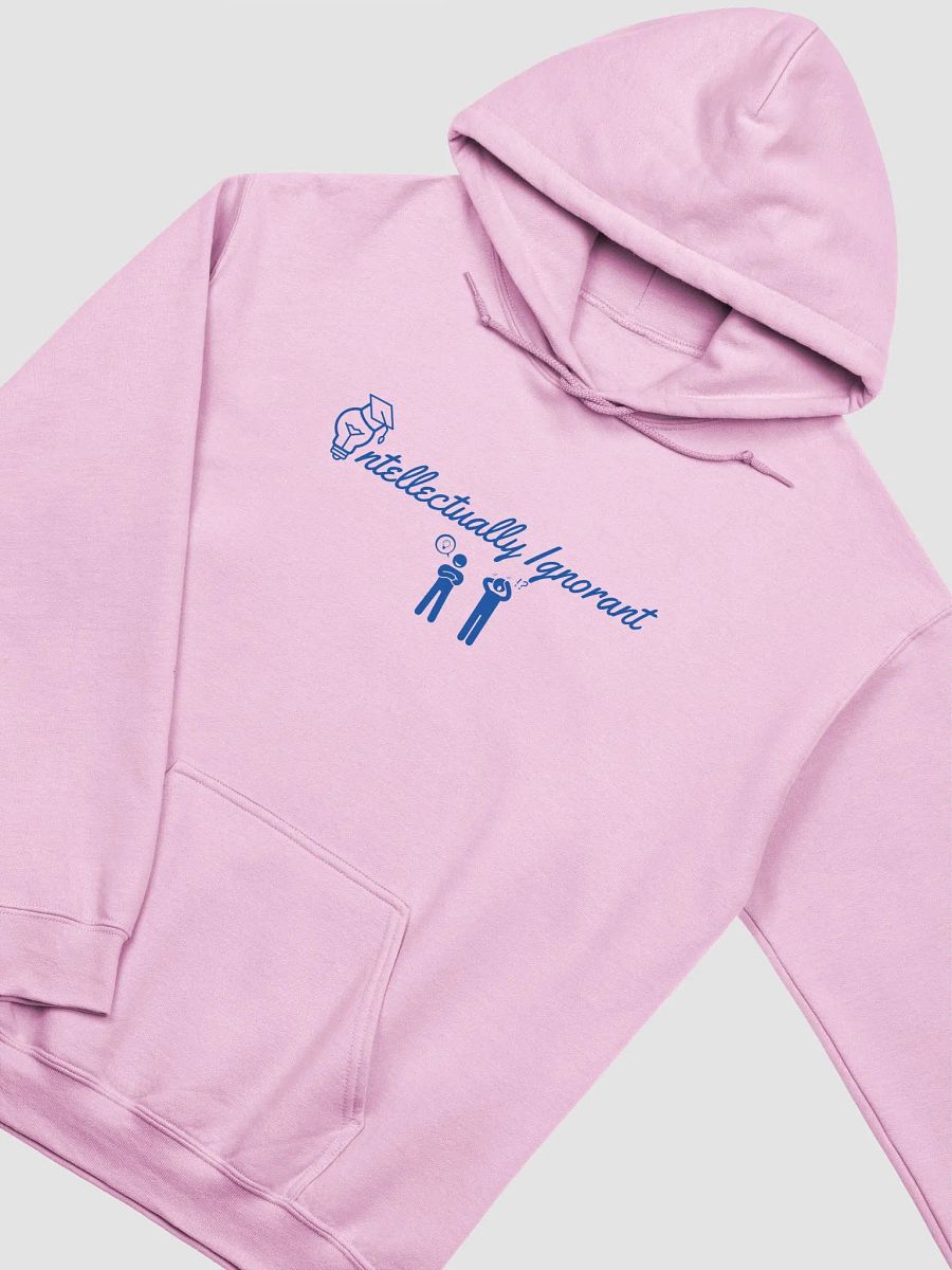 Intellectually Ignorant (Blue Logo) Gildan classic Hoodie product image (12)
