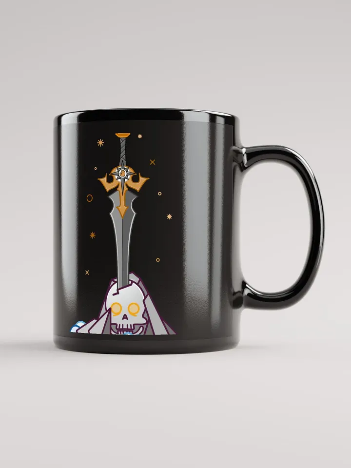 Sword in the Skull - Argent Variation - Black Glossy Mug product image (1)