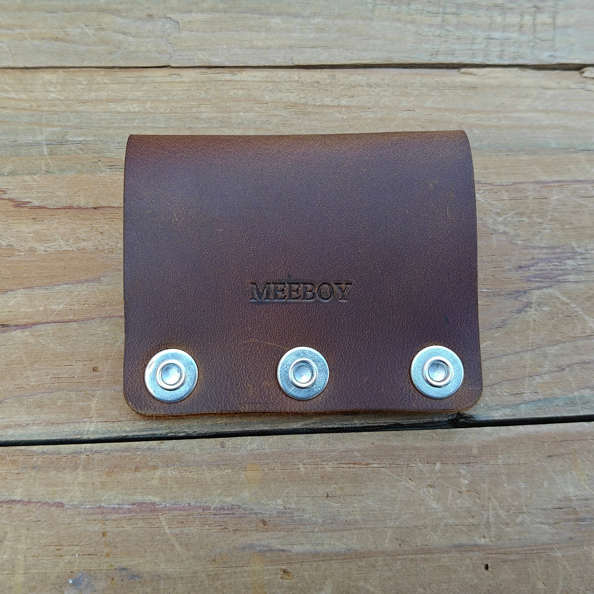 MEEBOY Handmade Leather Tape Measure Holder for Belt, Leather Tape Measure hoslter with Solid Aluminum Rivets product image (5)