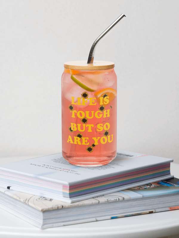Life Is Tough Can-Shaped Glass product image (5)