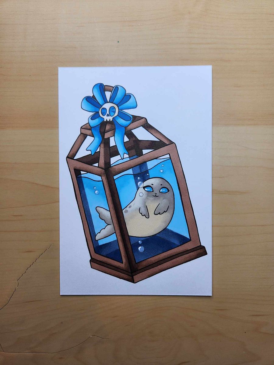 Dessin original Noël Phoque product image (2)