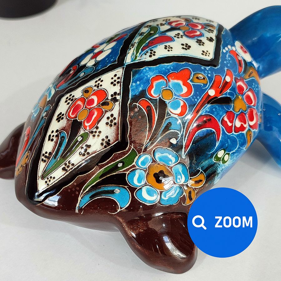 Ceramic handmade Turtle, Turkish decor — handmade pottery, handmade ceramic, home decor, handmade gift, Turkish ceramic product image (5)