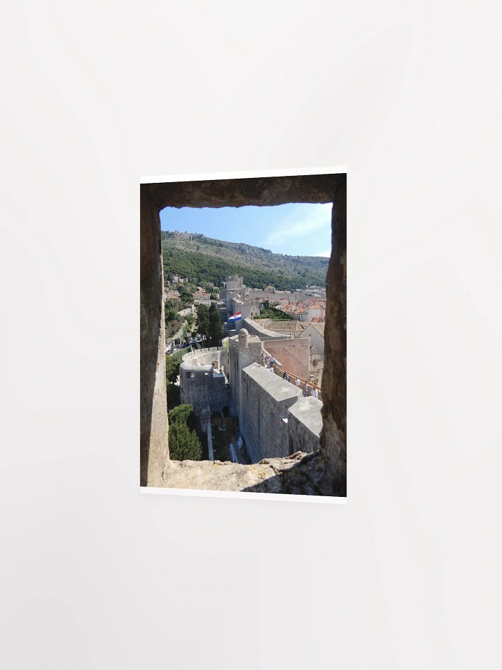 Dubrovnik - Old Town Walls through Window - print/poster product image (6)