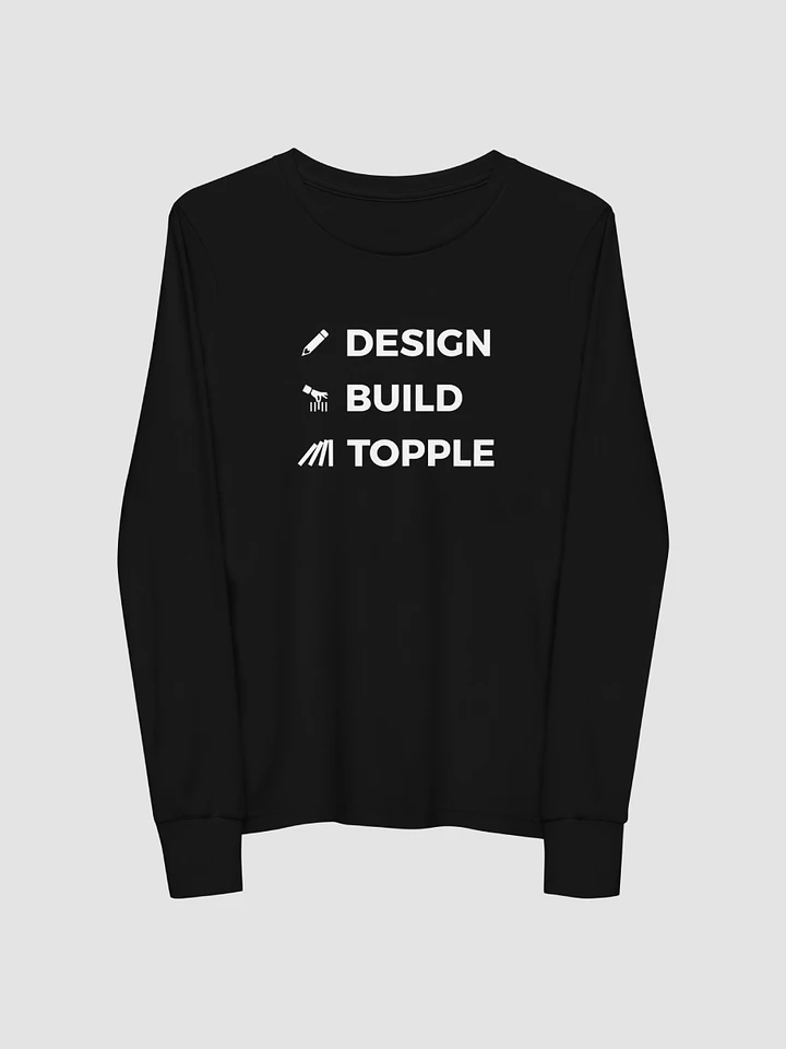DESIGN BUILD TOPPLE Long Sleeve Tee (Youth) product image (1)