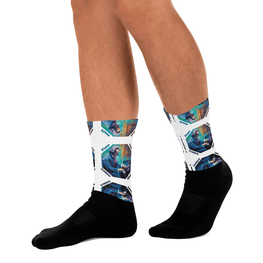 Frédéric Chopin [Playing Piano] - Piano Genius | Socks product image (10)