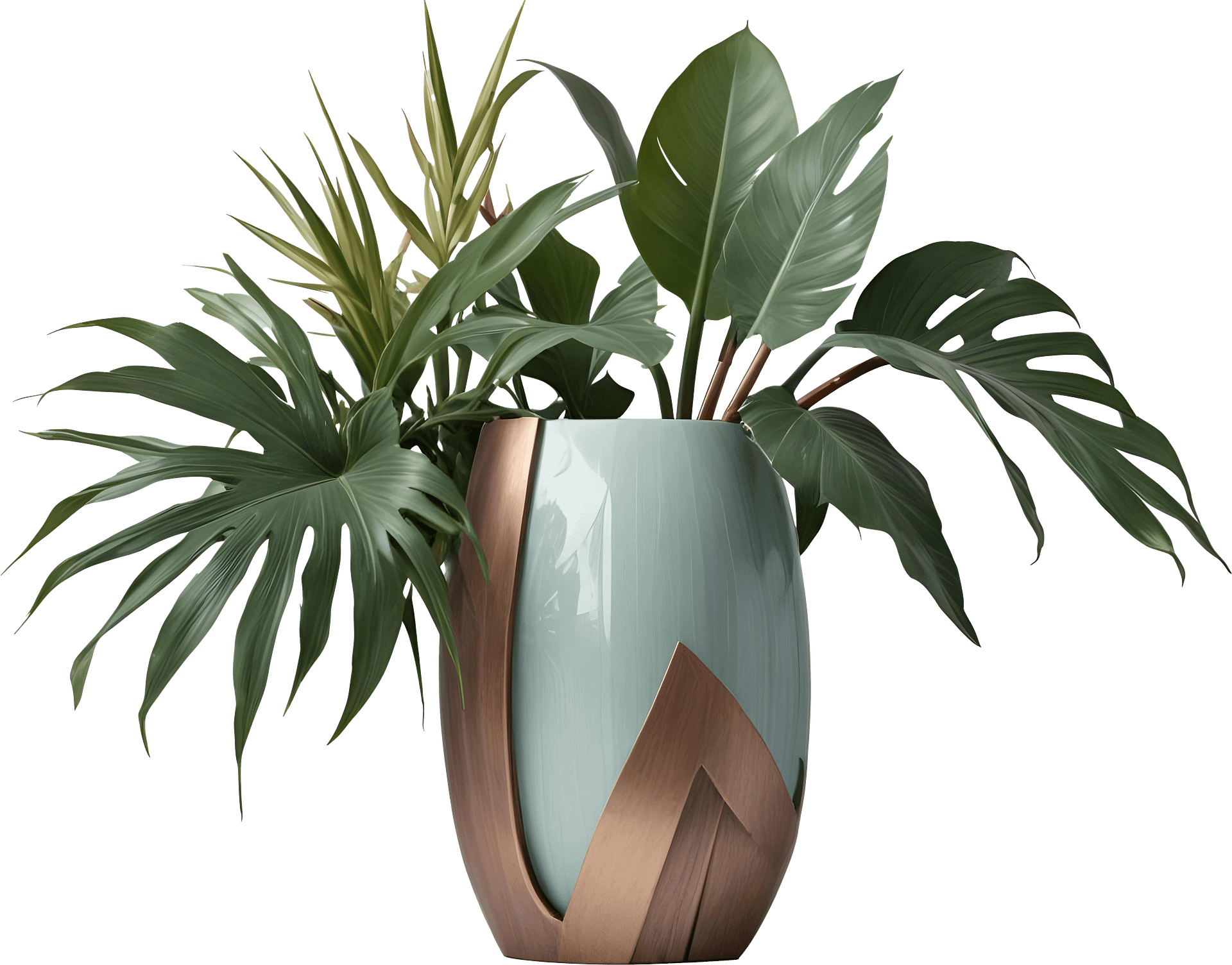 Art Deco Vase – Gatsby Grace Tropical Elegance PNG product image (1)