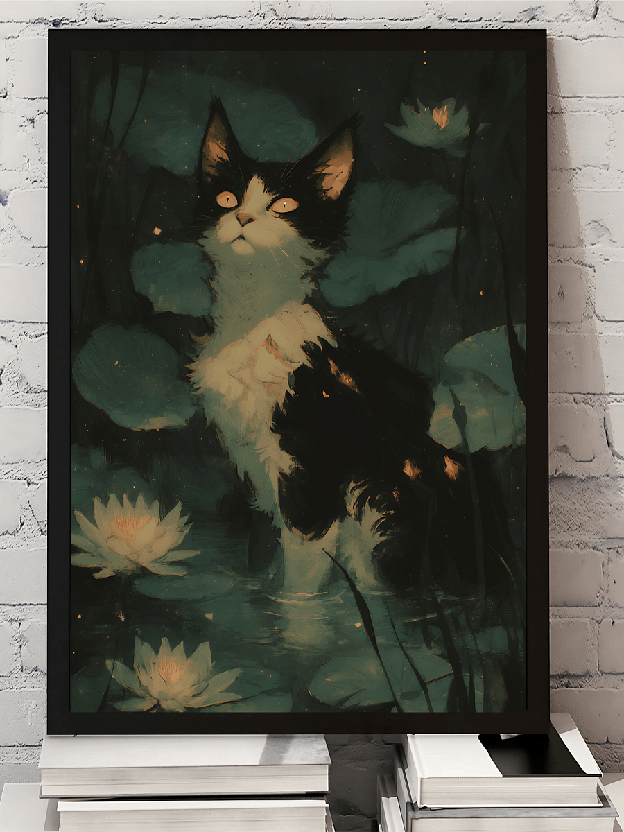 Moonlit Guardian - Serene Nightwatch Art product image (4)