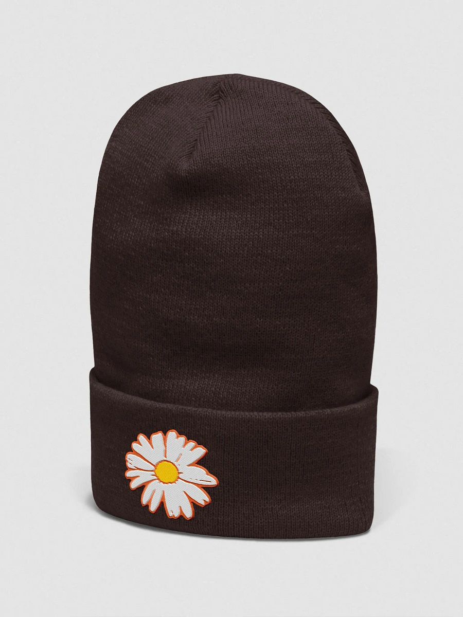 Sunrise Bloom Embroidered Daisy Beanie product image (12)
