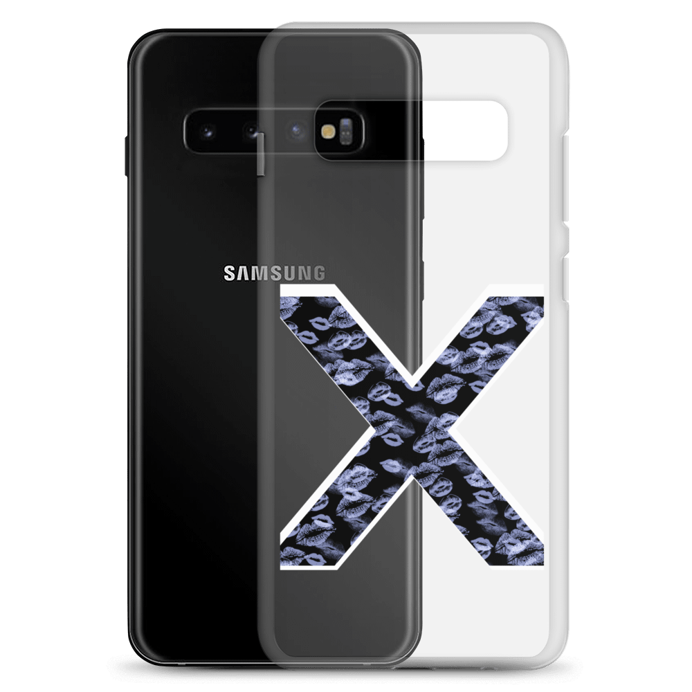 Black X Light Blue Lipstick Kisses | Phone Case S product image (2)