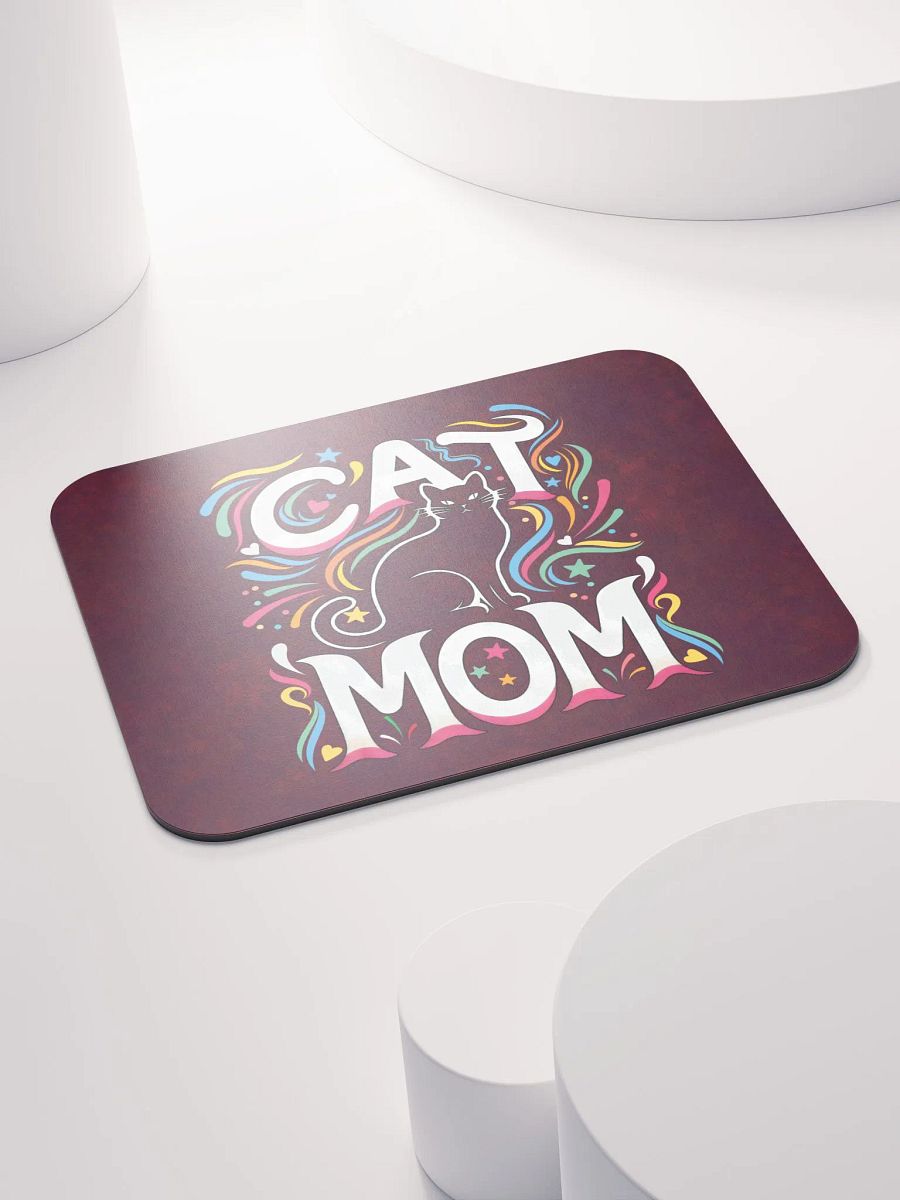 Cat Mom Vibes Mouse Pad product image (6)