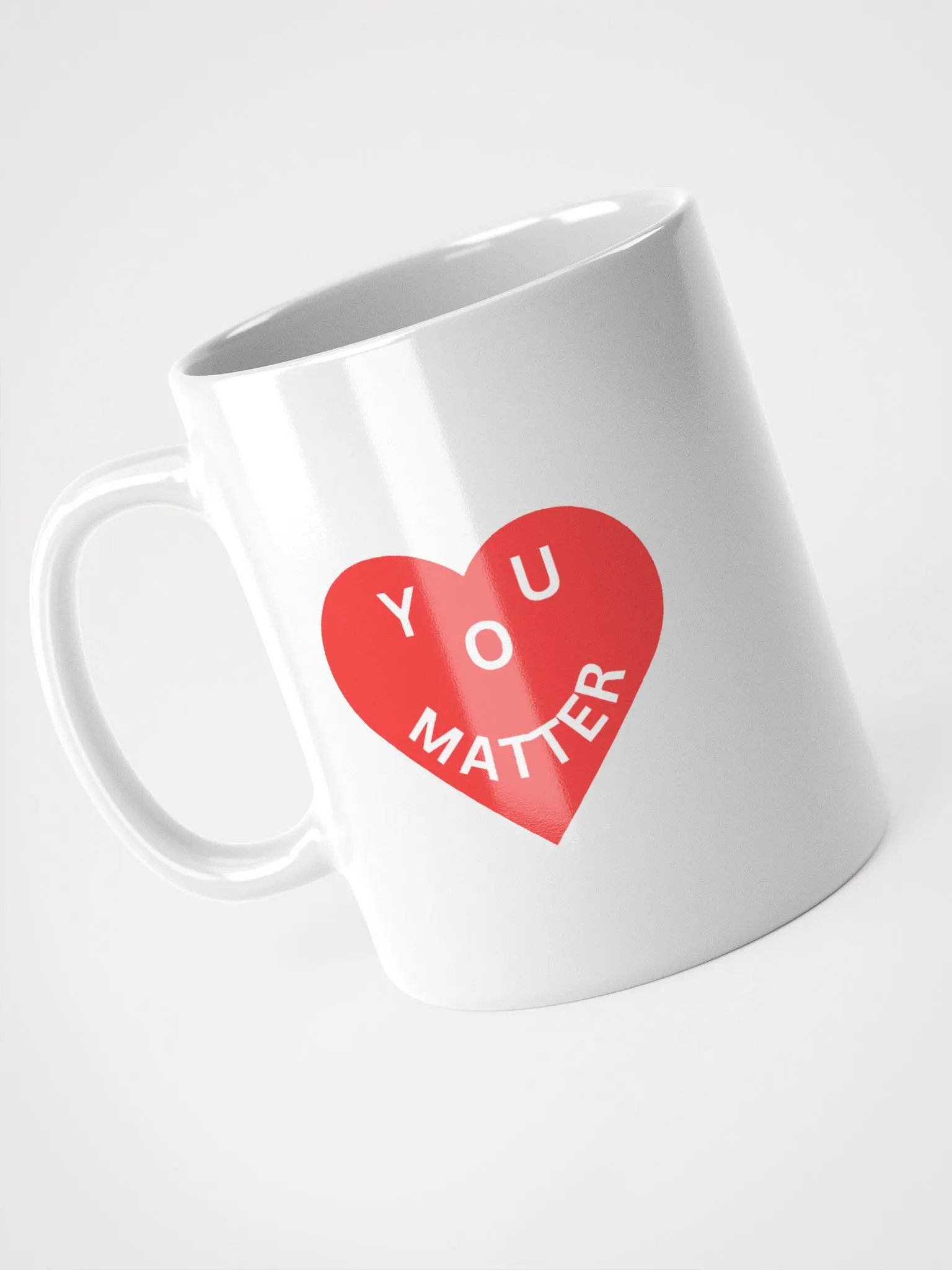 Love - You Matter : - ) White Mug product image (3)