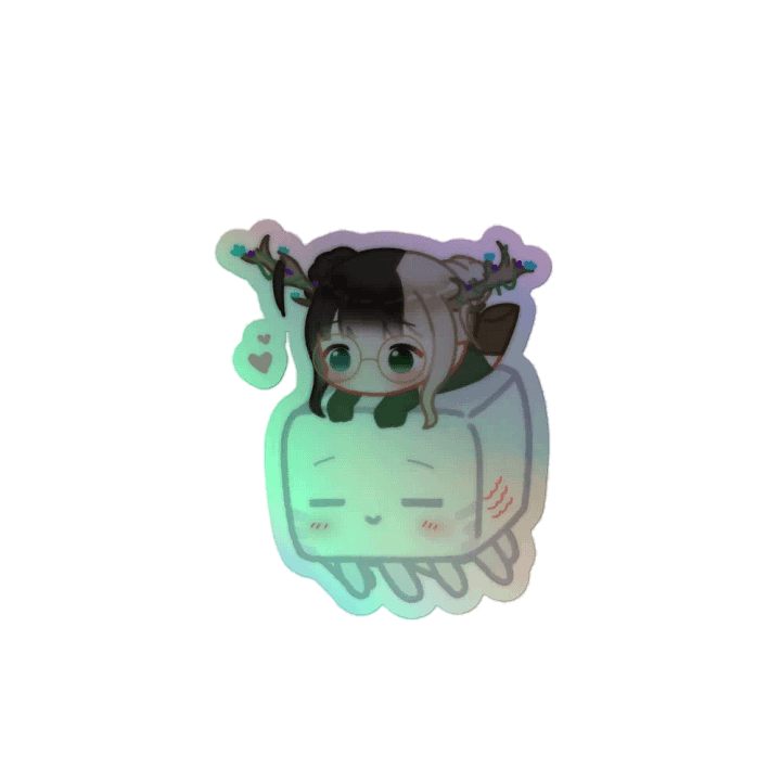 IzzyFaery - I ❤️ Minecraft Holographic Sticker product image (1)