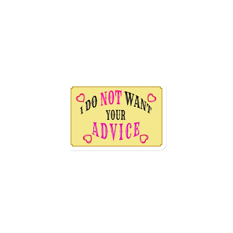 No Advice Magnet product image (1)